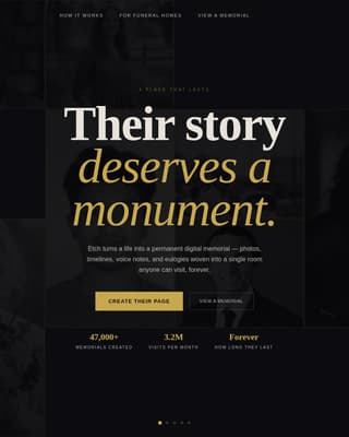 Memorial & Tribute Page Professional Website Template