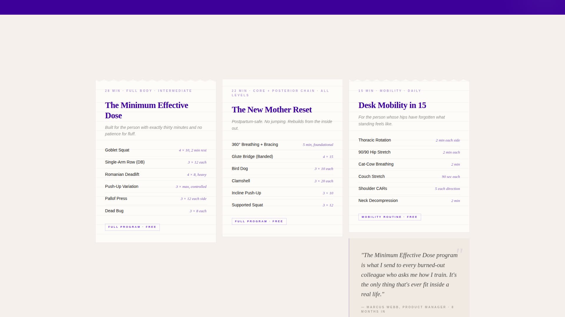 Personal Trainer Profile Specialist Professional Website Template