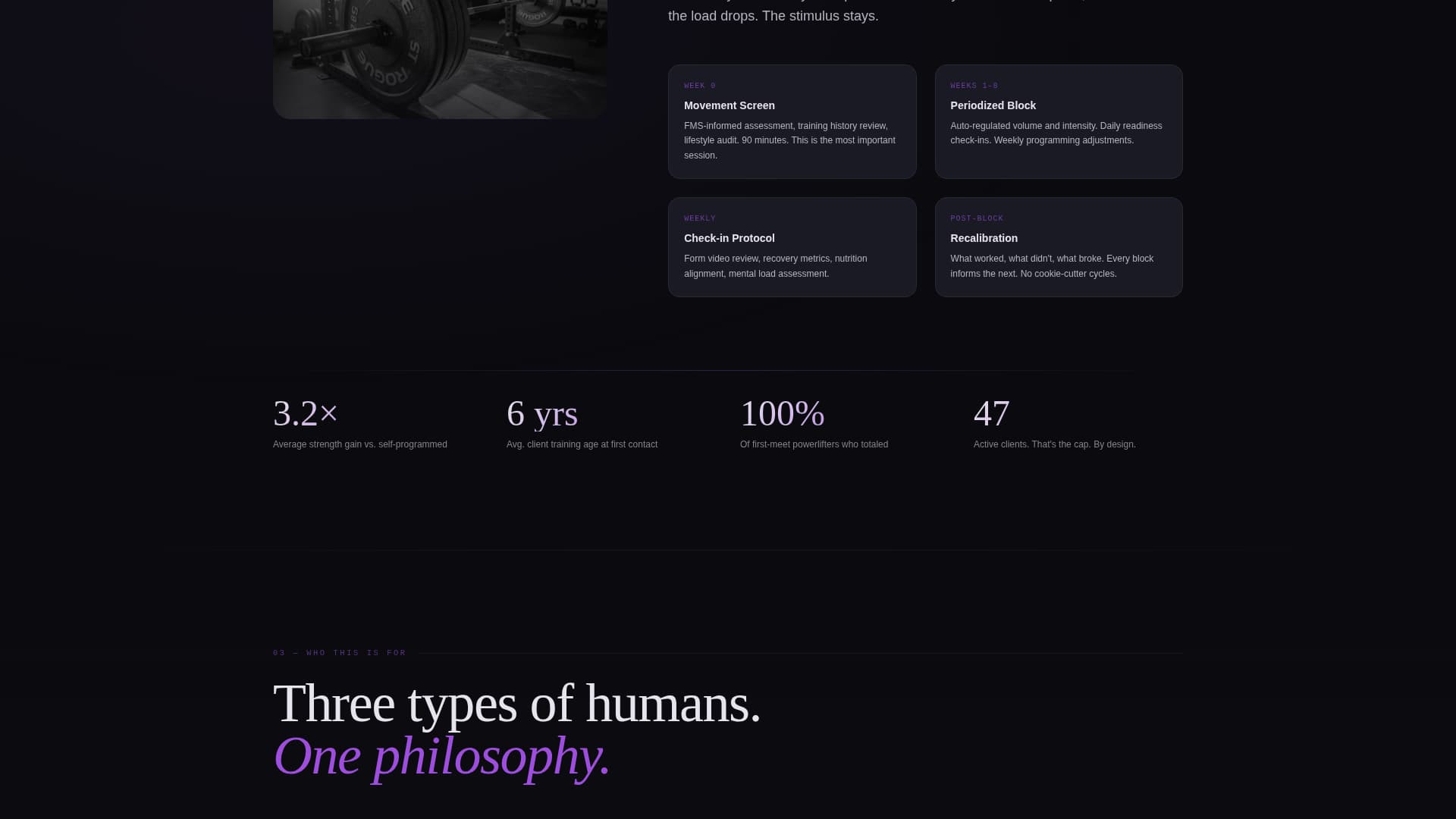 Personal Trainer Profile Advanced Professional Website Template
