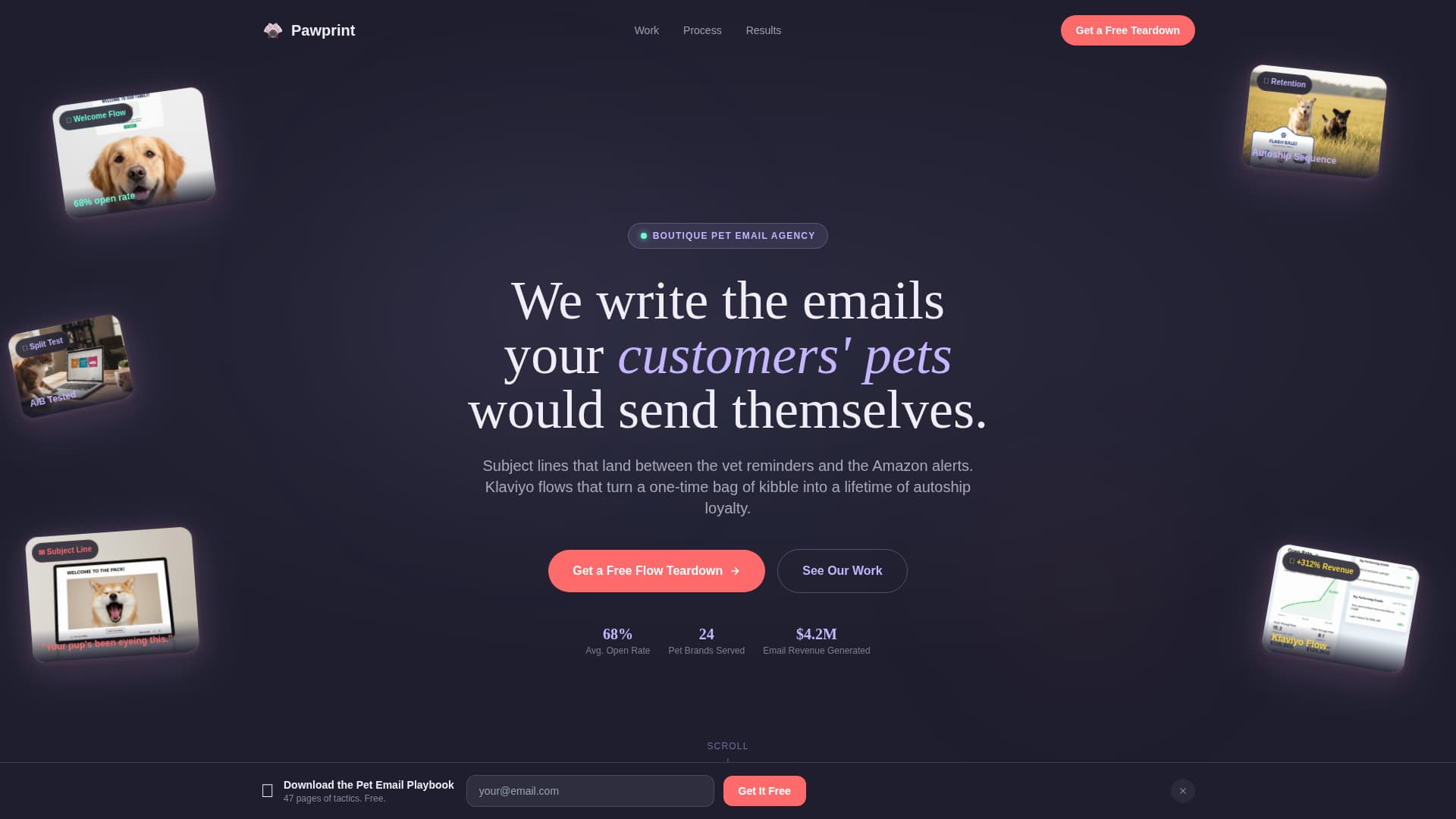 Pet Care Marketing & Agency Reviews Website Template
