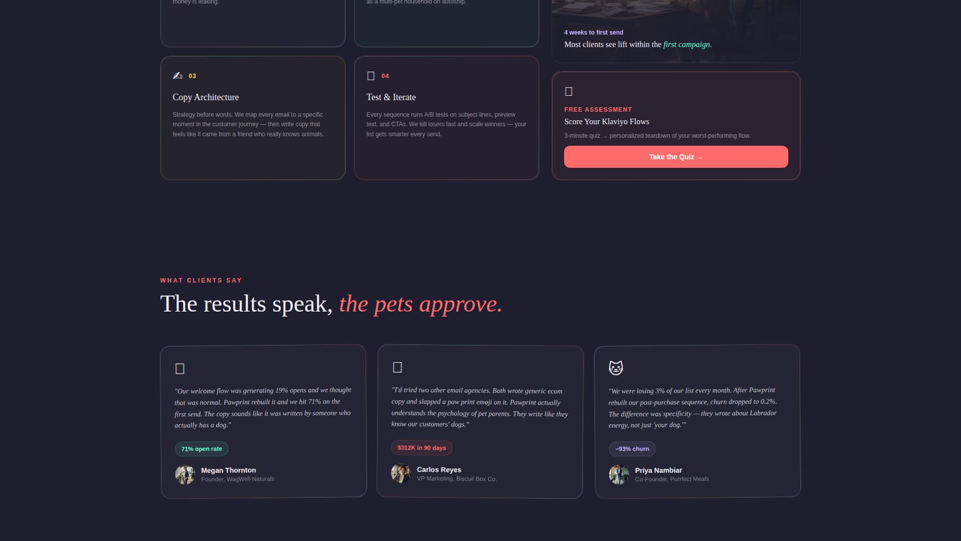 Pet Care Marketing & Agency Reviews Website Template
