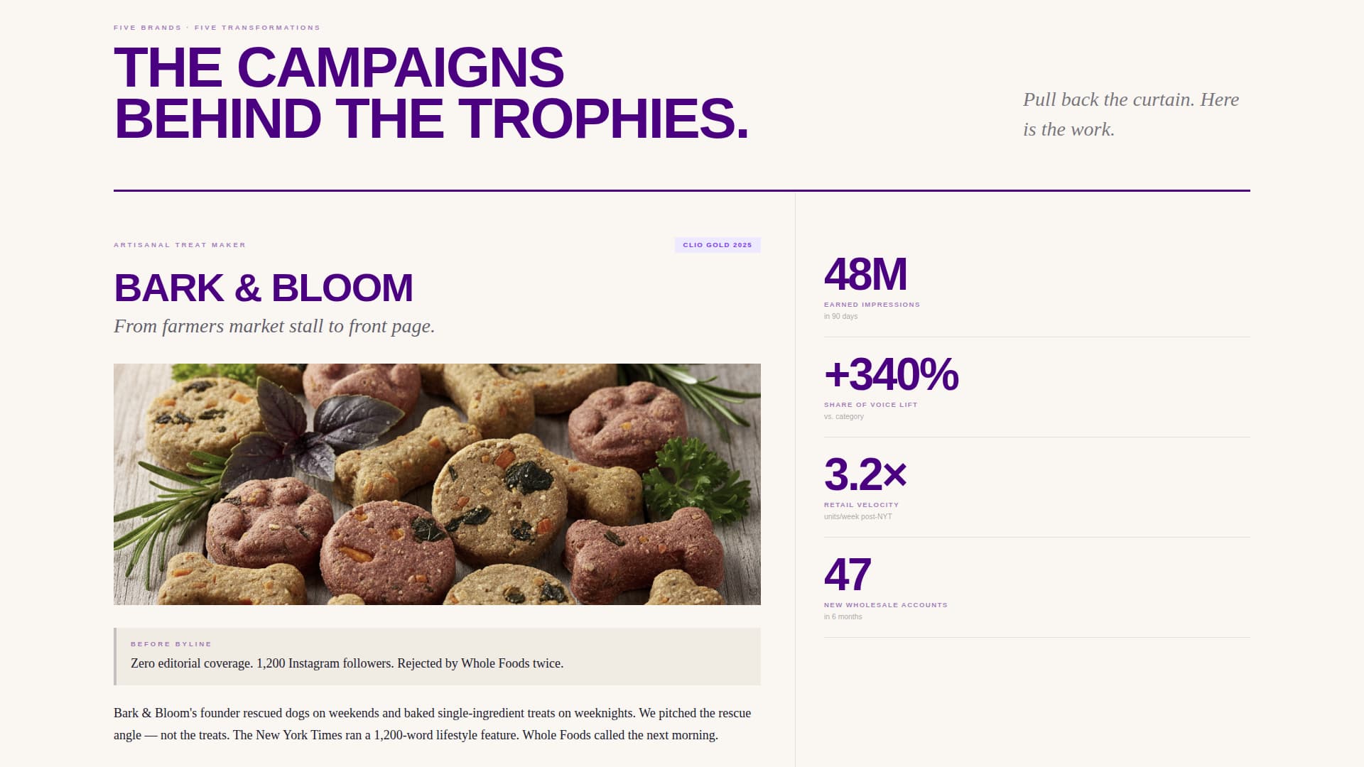 Pet Care Marketing & Agency Specialist Portfolio Website Template