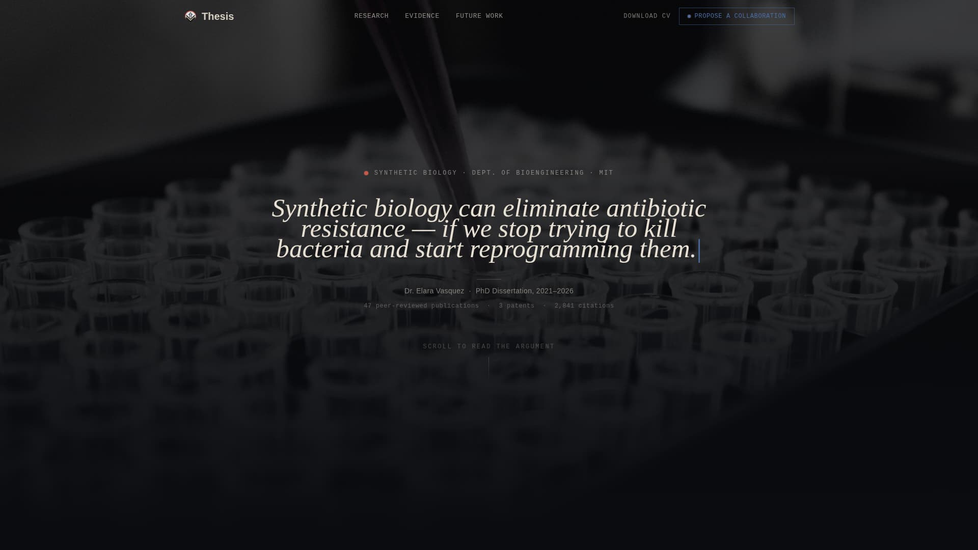 Academic & Research Profile Reviews Website Template