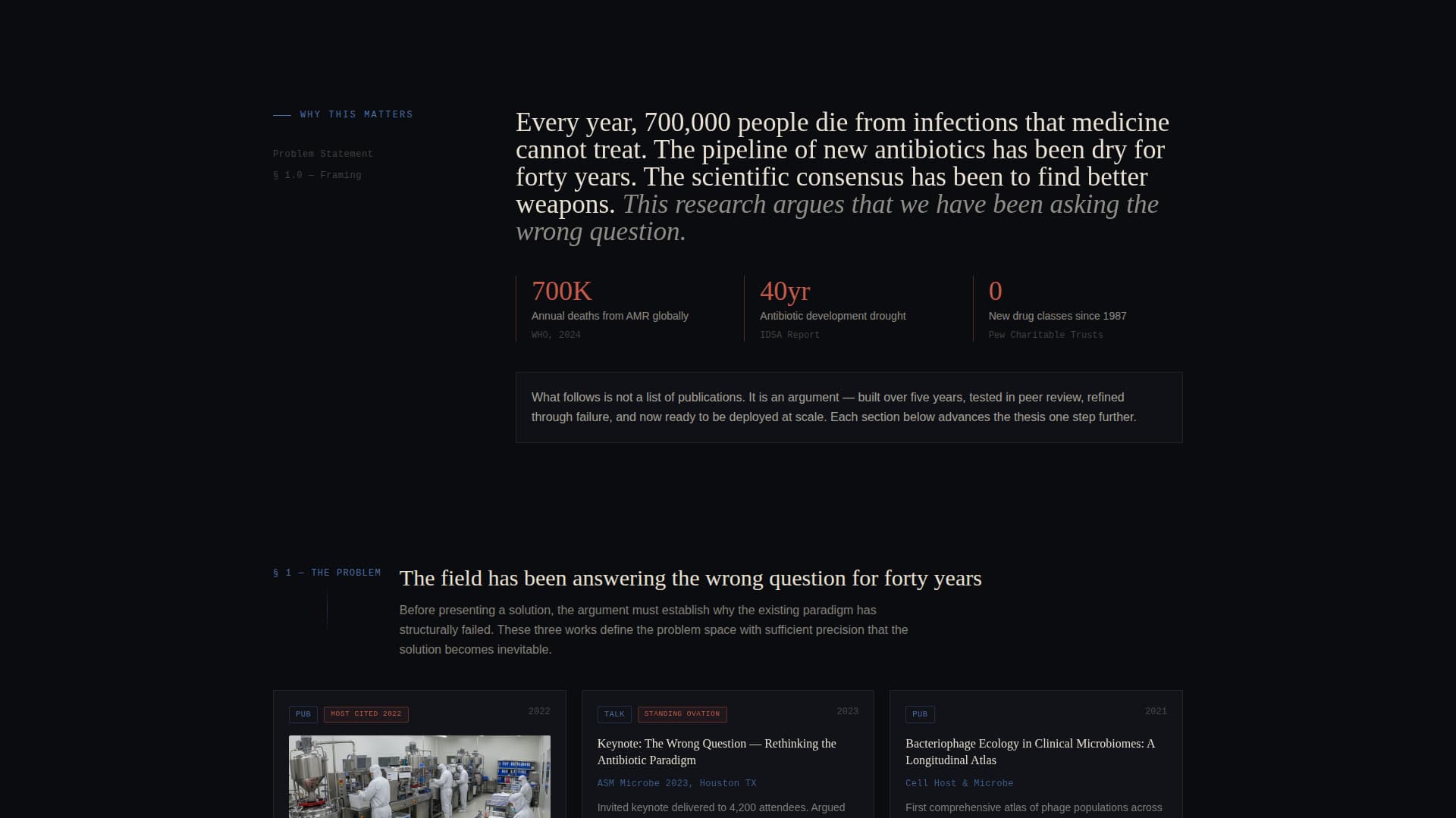 Academic & Research Profile Reviews Website Template