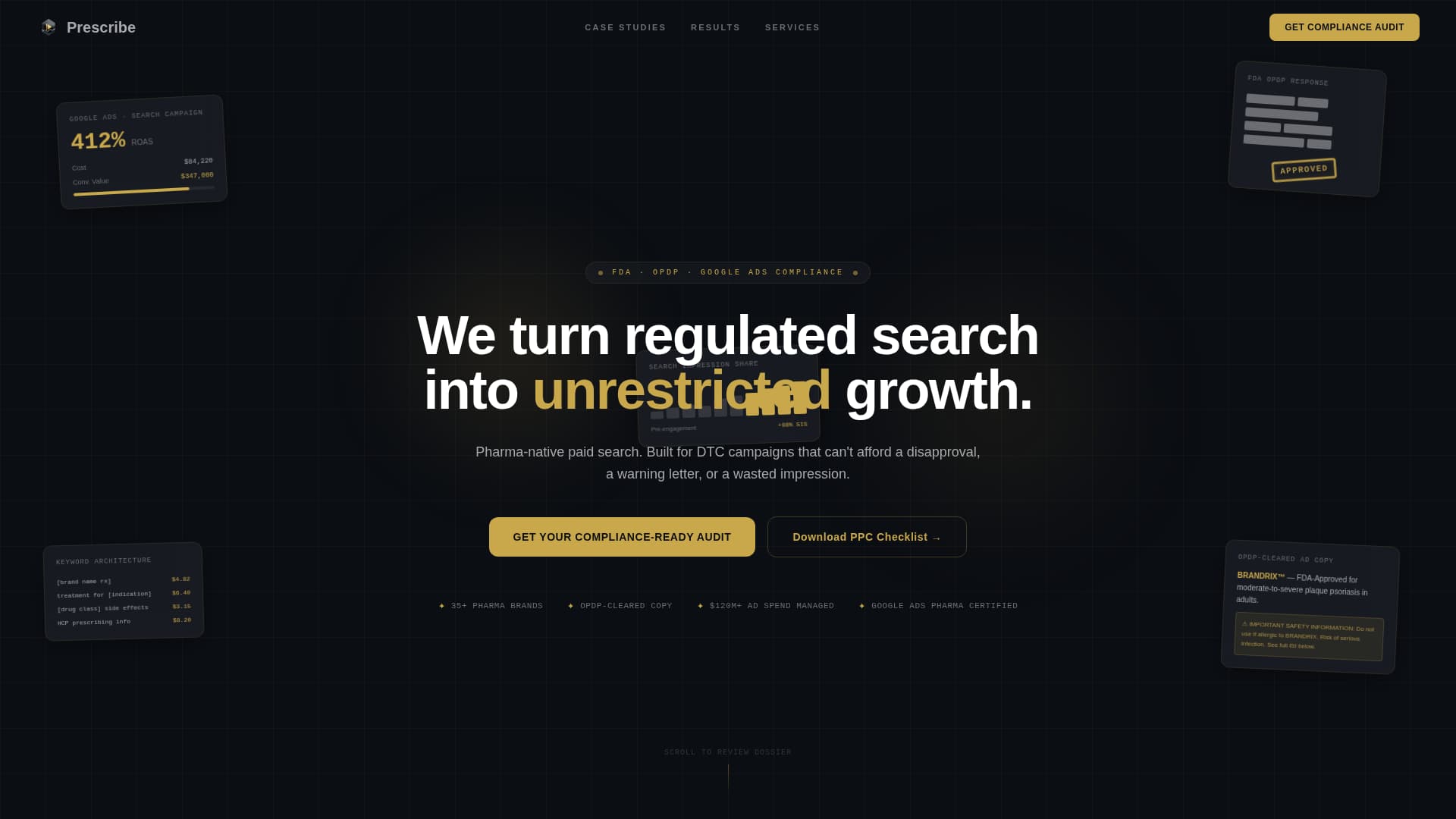 Pharmaceutical Marketing & Agency Advanced Portfolio Website Template