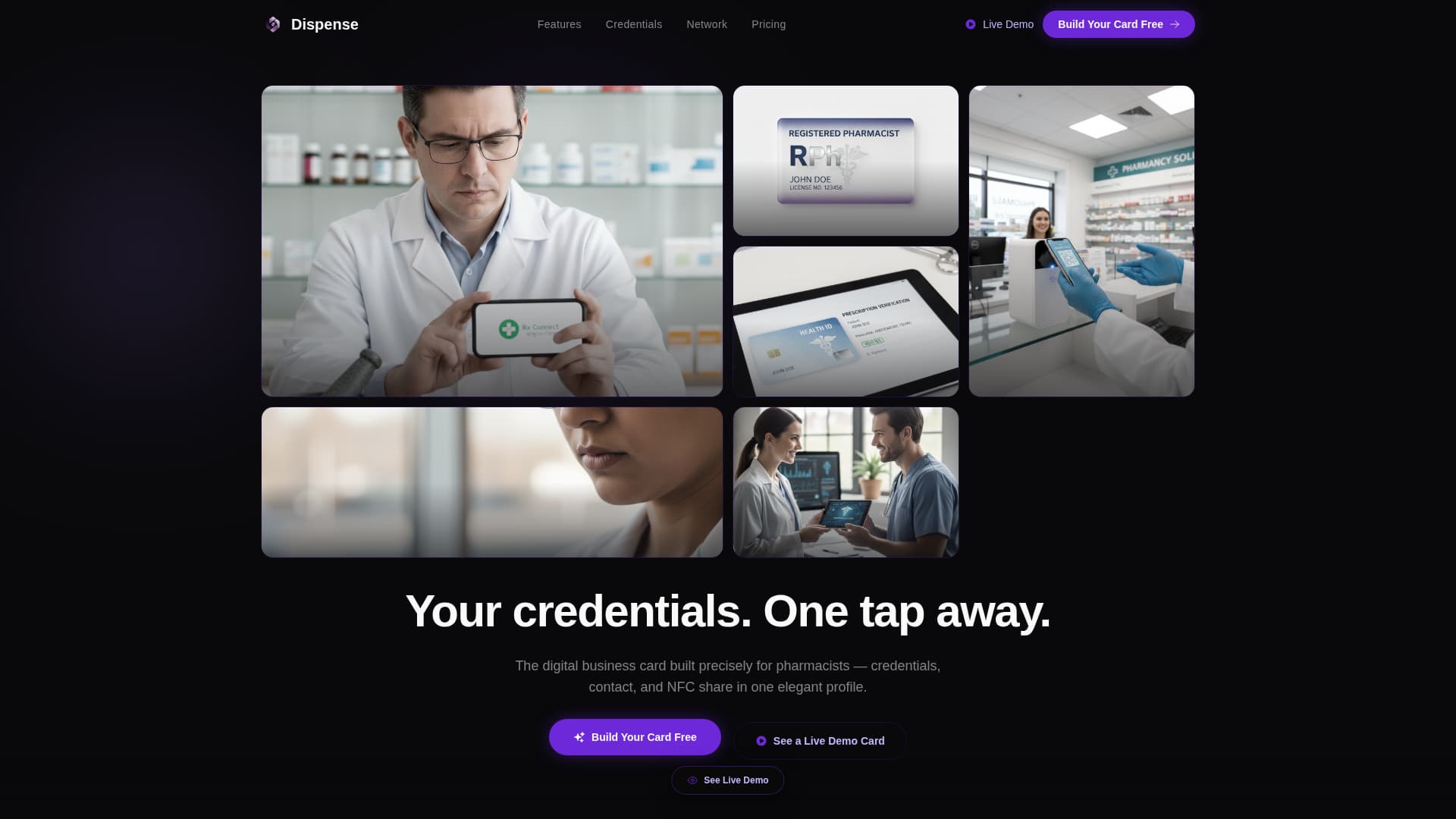 Pharmacist Profile Professional Website Template
