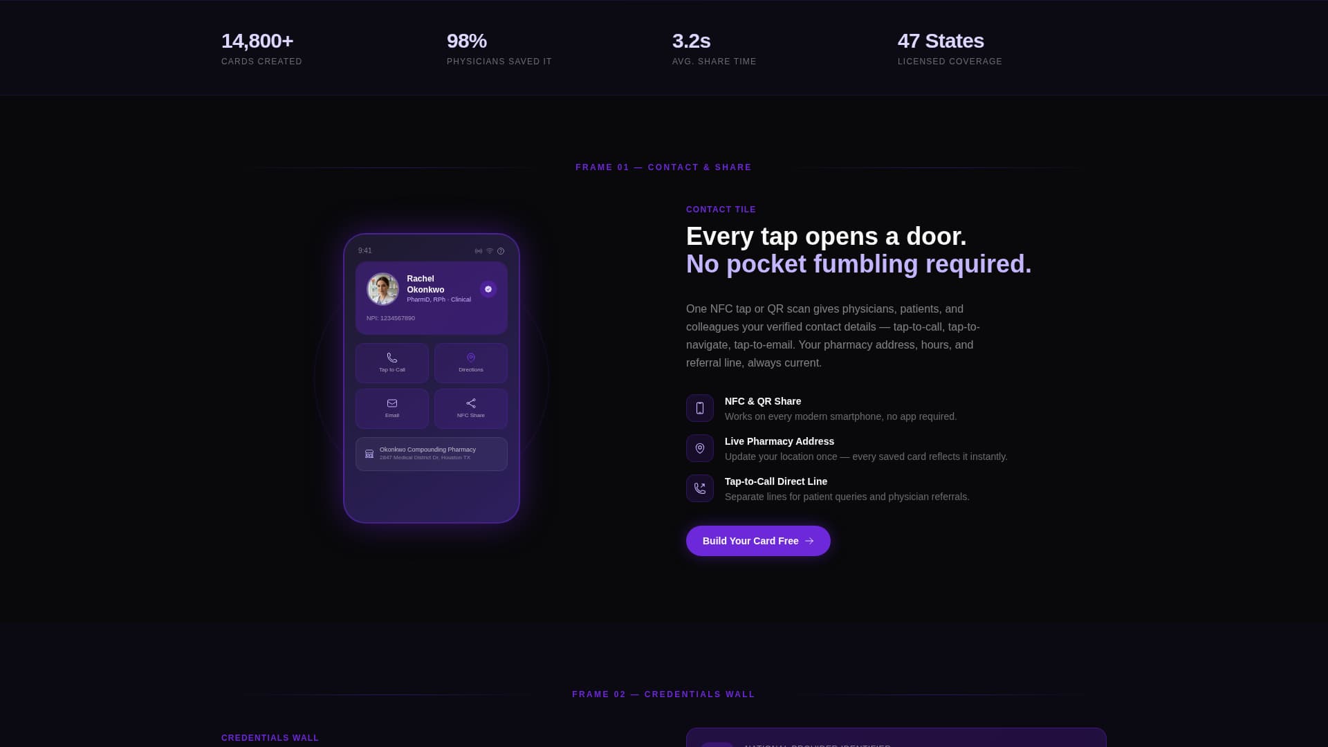 Pharmacist Profile Professional Website Template