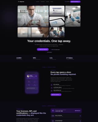 Pharmacist Profile Professional Website Template