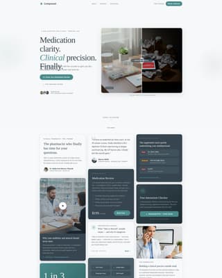 Pharmacist Profile Booking Website Template
