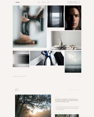 Photographer Portfolio Booking Website Template