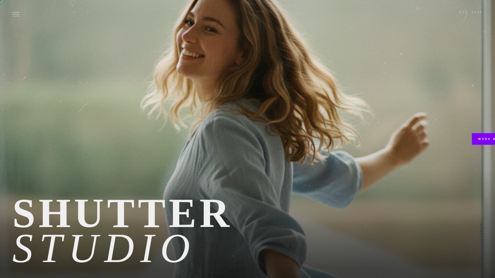 Photographer Portfolio Specialist Booking Website Template
