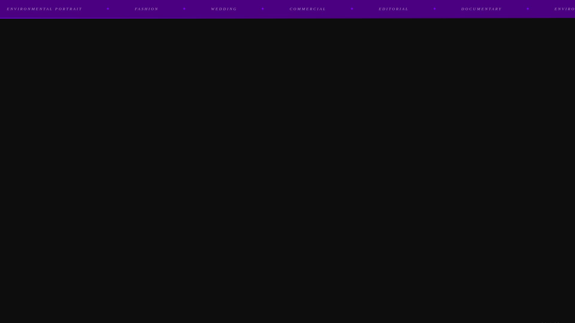 Photographer Portfolio Specialist Booking Website Template
