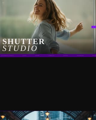 Photographer Portfolio Specialist Booking Website Template