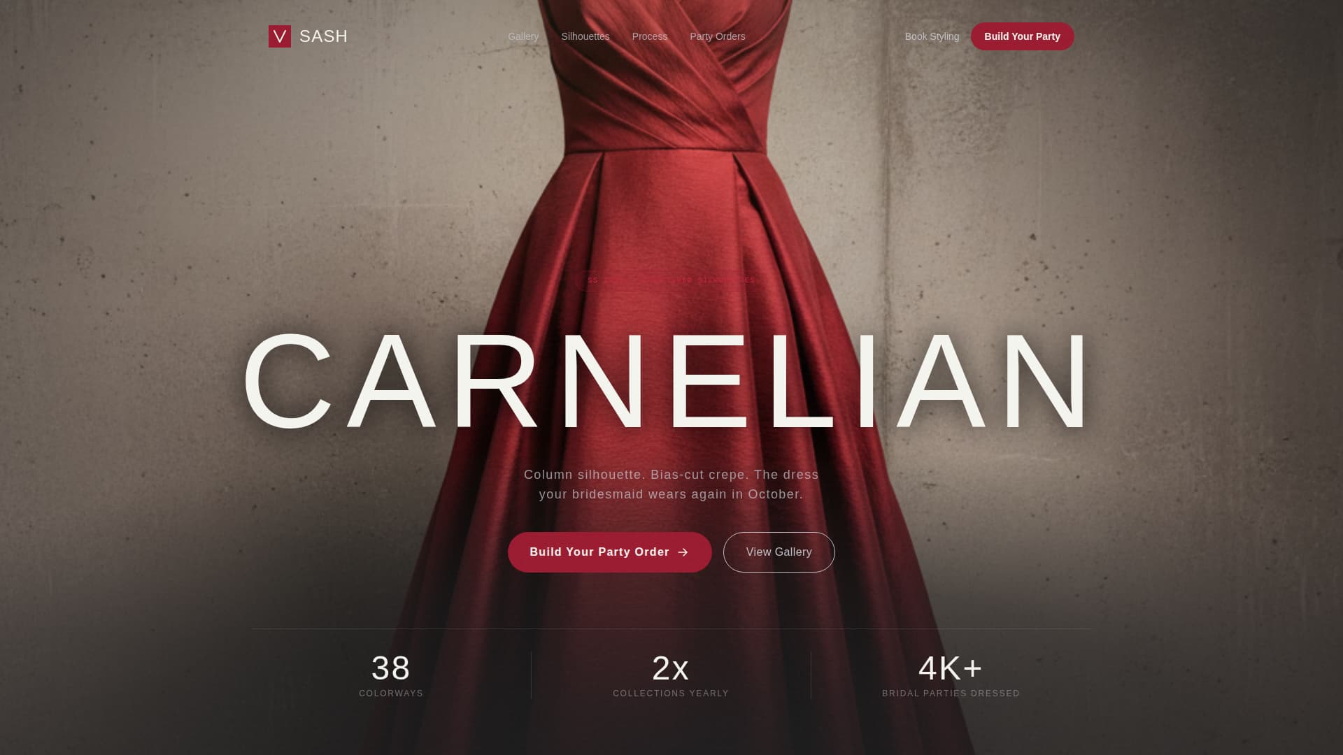 Sash - Bold Bridesmaid Landing Page Template