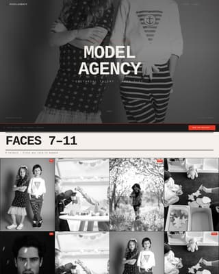 Composite - Inkandpaper Modelingagency Landing Page Template