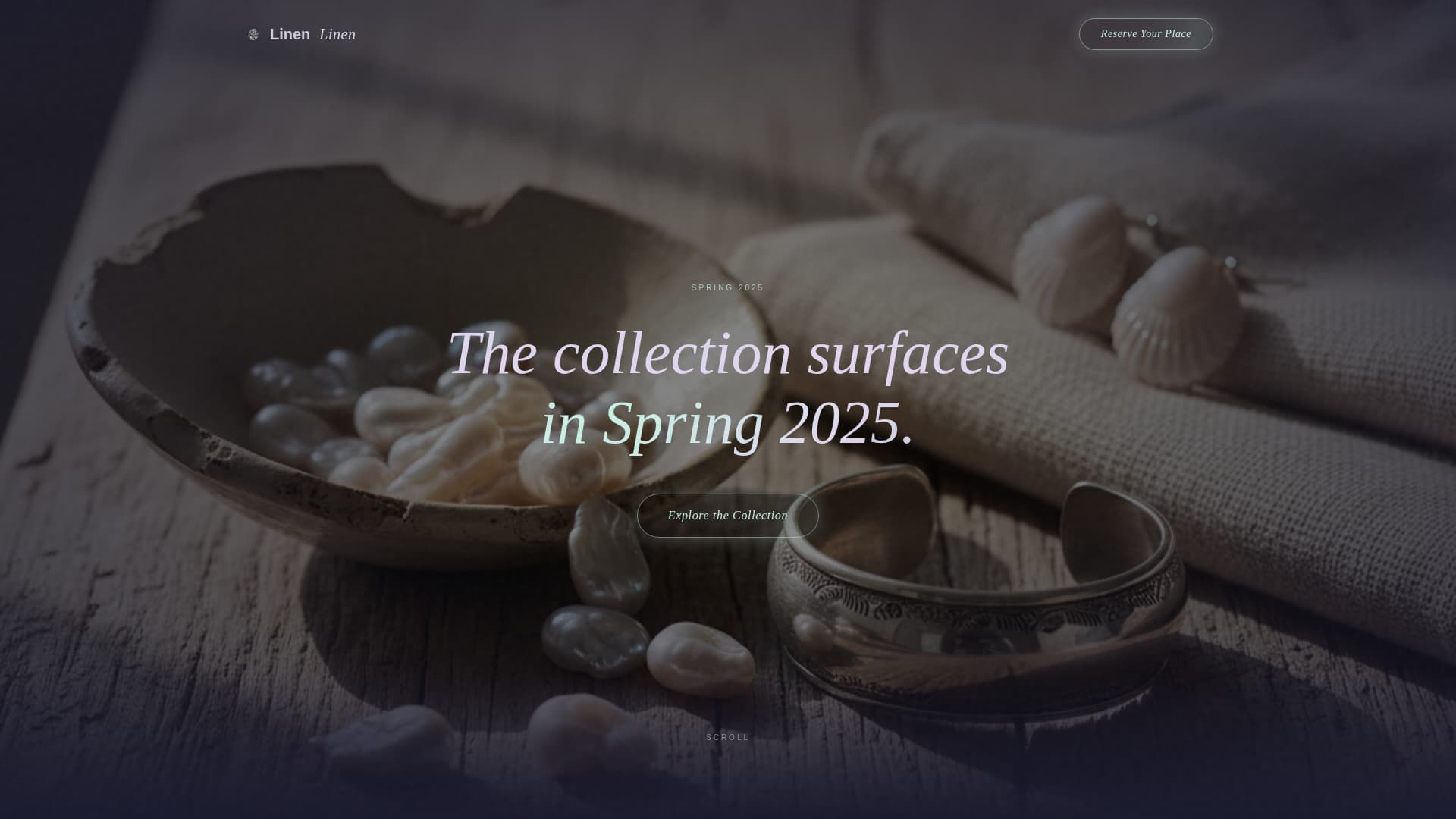 Linen - Luminous Accessories Landing Page Template