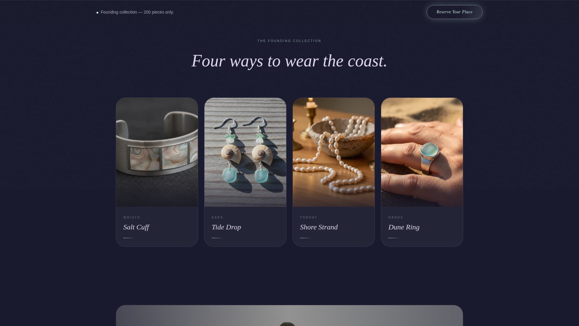 Linen - Luminous Accessories Landing Page Template