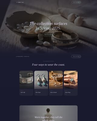 Linen - Luminous Accessories Landing Page Template
