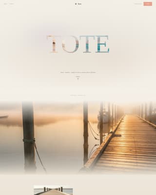 Tote - Elegant Coastalgrandmother Landing Page Template