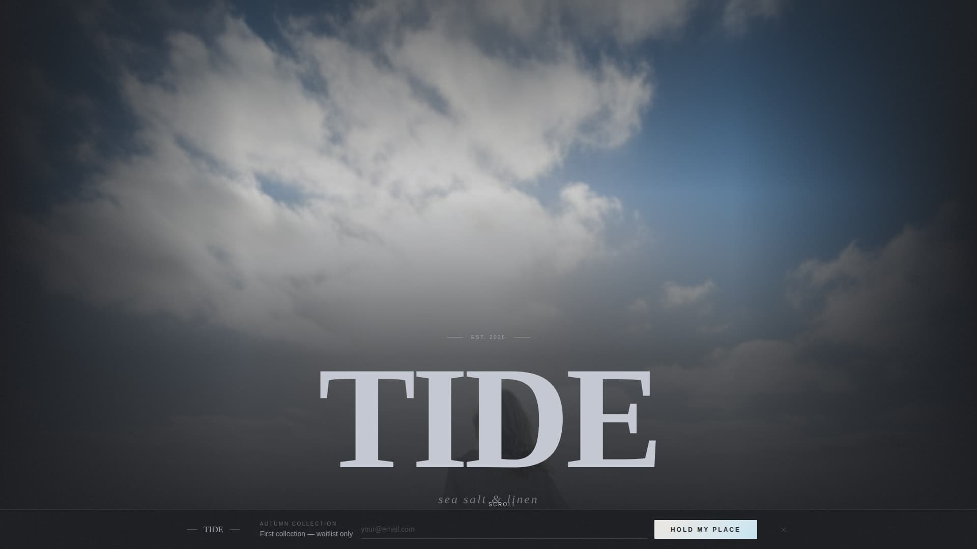 Tide - Cinematic Coastal Landing Page Template