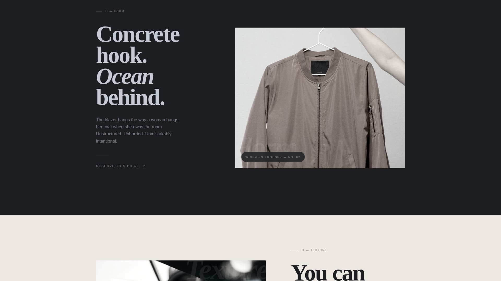 Tide - Cinematic Coastal Landing Page Template
