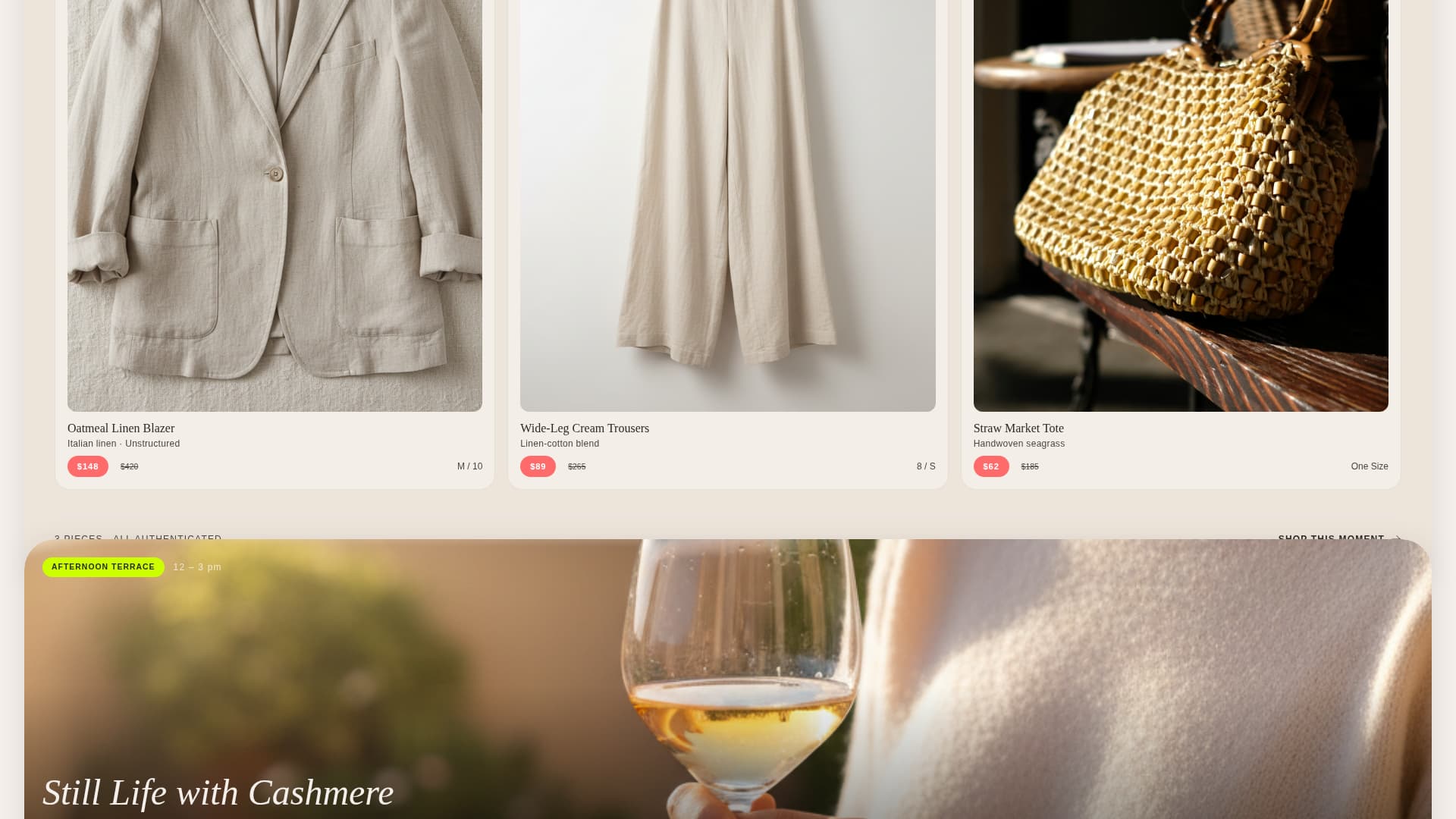 Curate - Elegant Resale Landing Page Template
