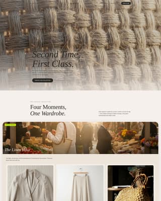 Curate - Elegant Resale Landing Page Template