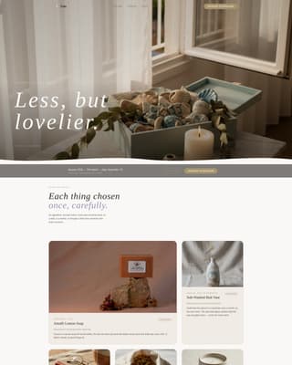 Tide - Curated Coastalgrandmother Landing Page Template