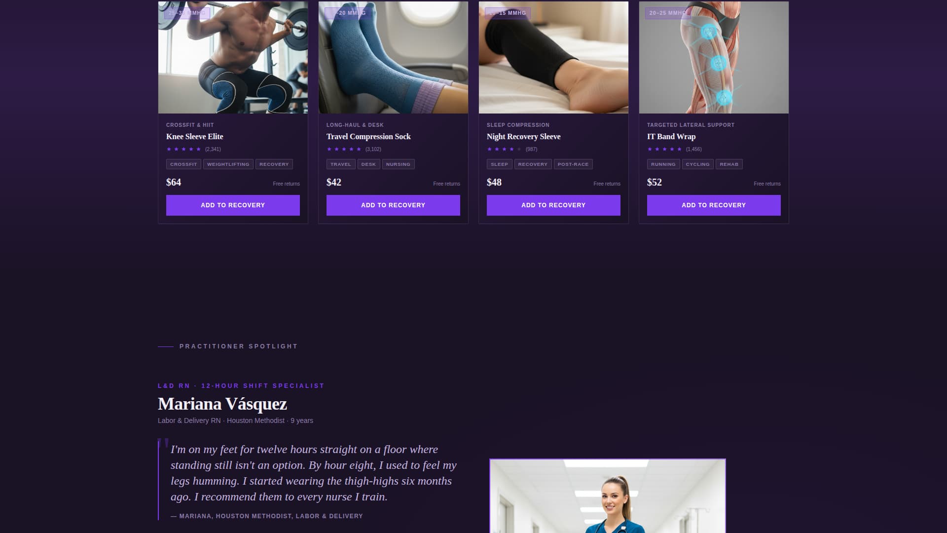 Recoverygrid - Athletedriven Activewear Landing Page Template