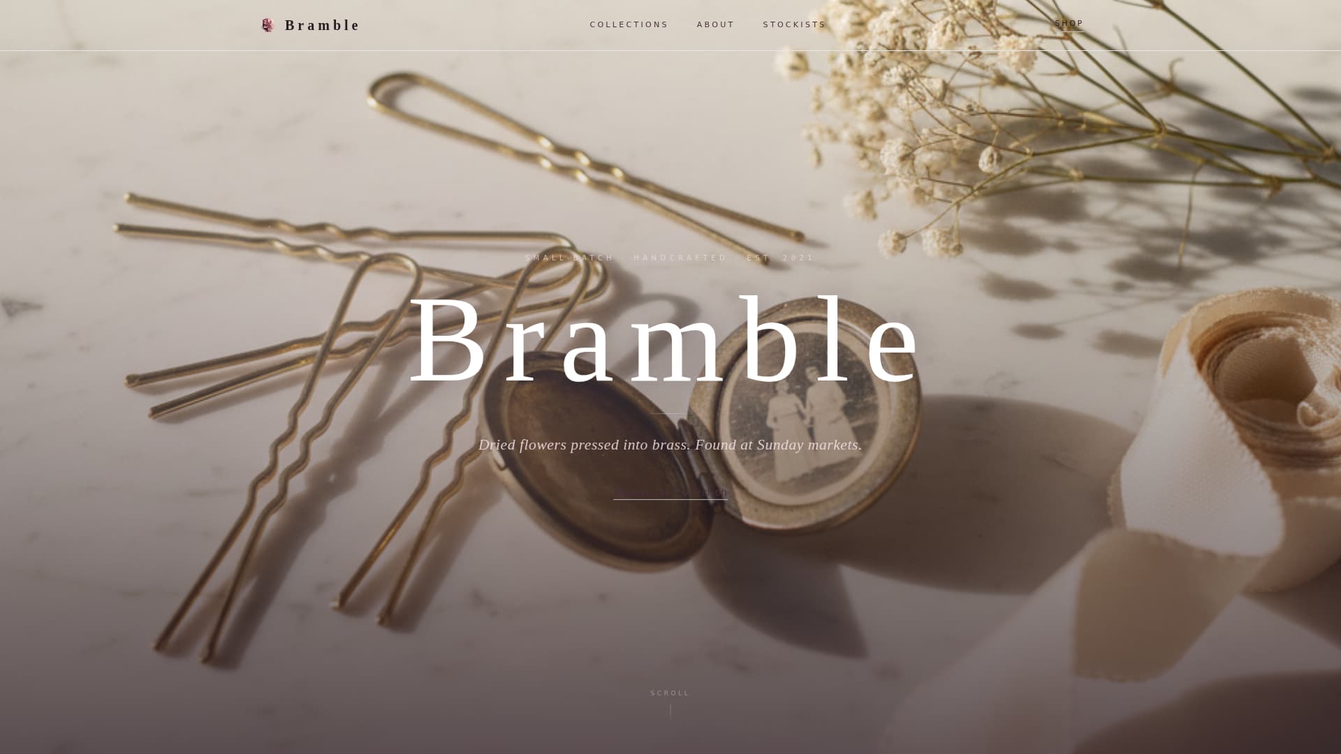 Wildflower — Charming Cottage Core Landing Page Template