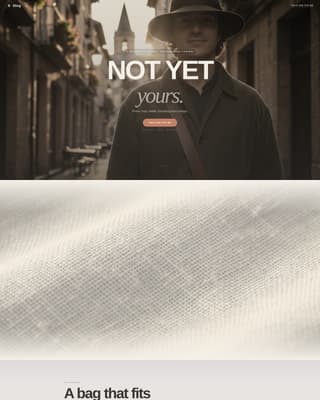 Sling - Nostalgic Crossbody Landing Page Template