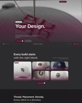 Stitch - Tactile Embroidery Landing Page Template