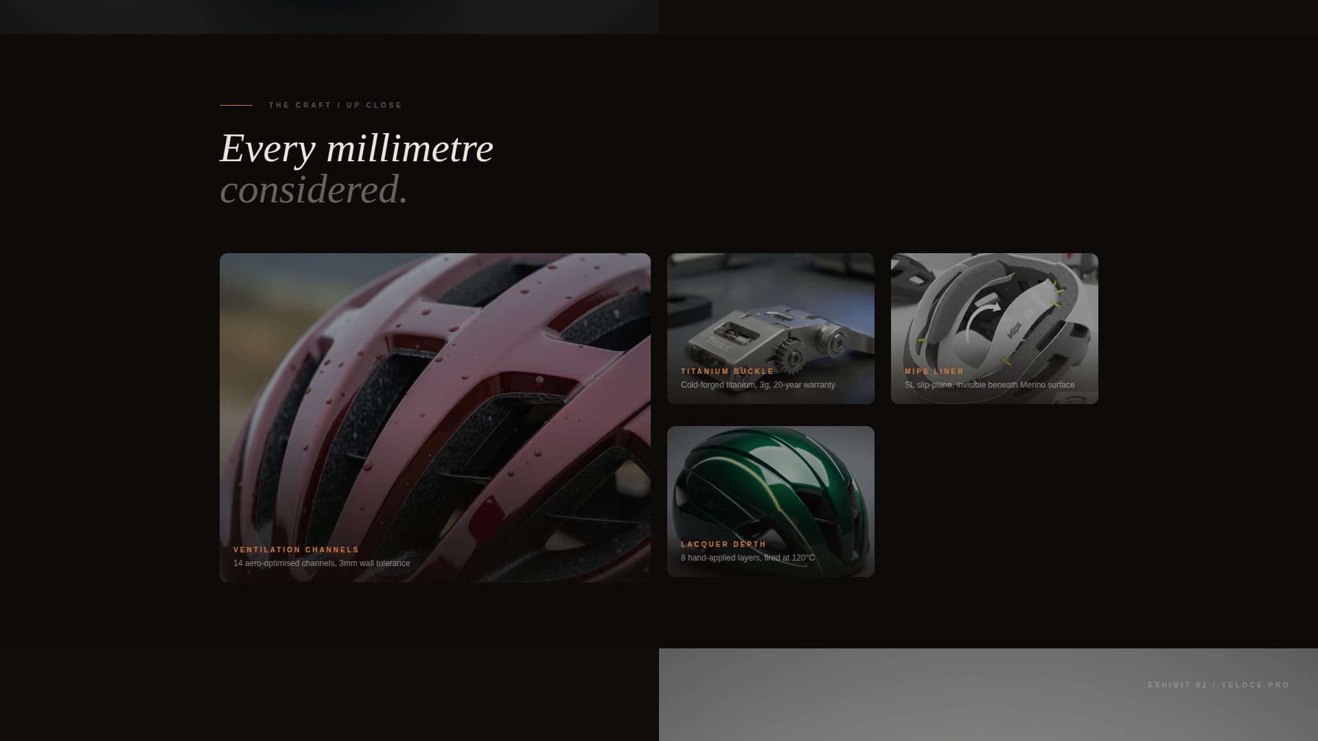 Crest - Immersive Cyclinghelmet Landing Page Template