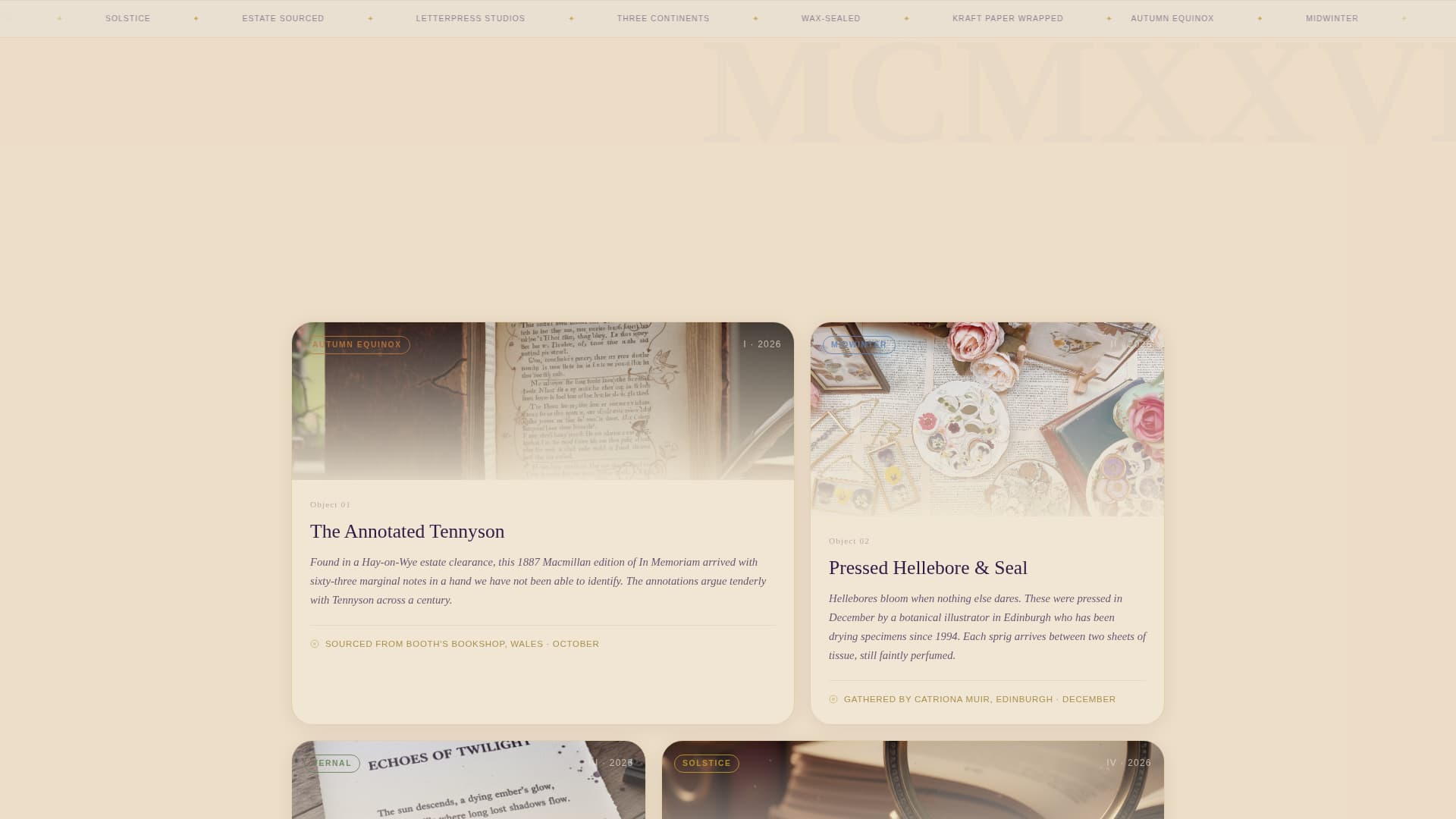 Codex - Enchanting Academia Landing Page Template