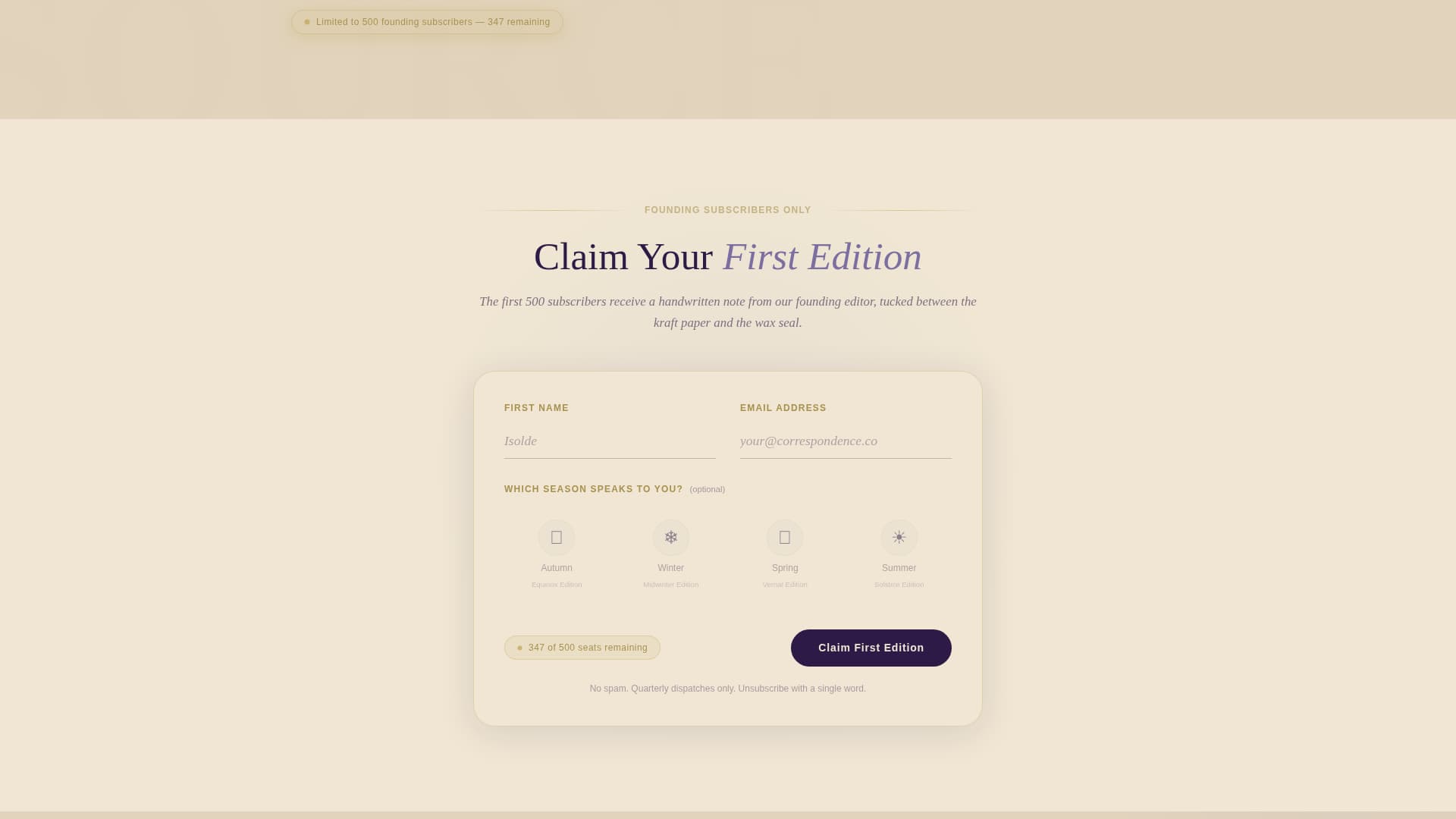 Codex - Enchanting Academia Landing Page Template