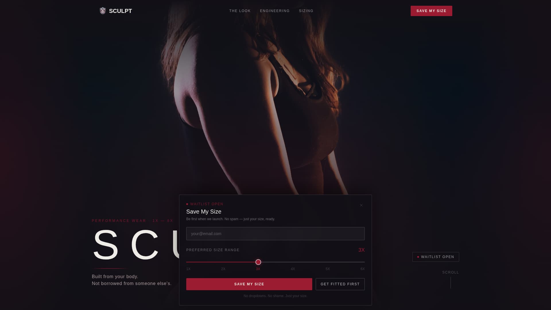 Sculpt - Empowering Activewear Landing Page Template
