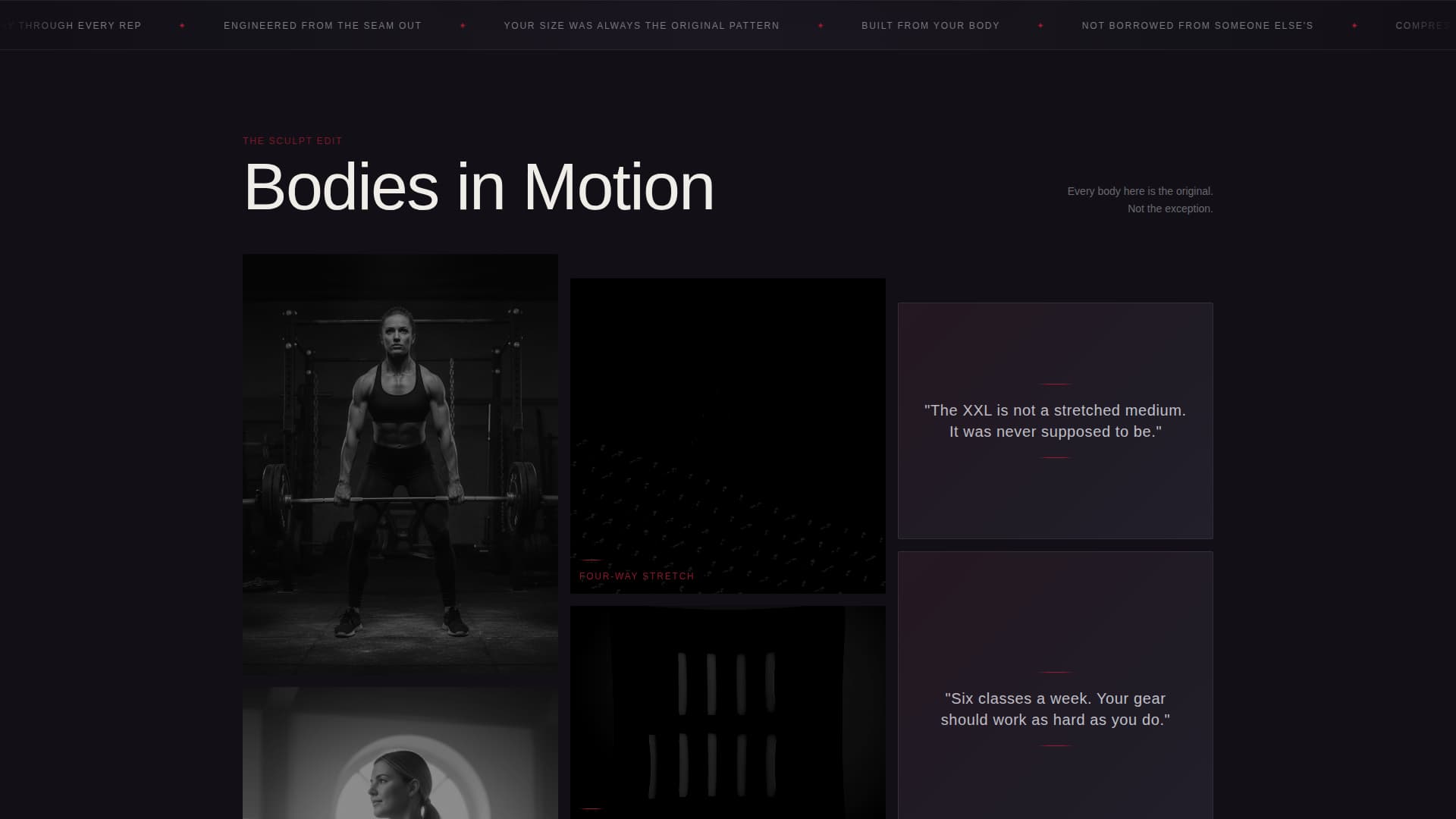 Sculpt - Empowering Activewear Landing Page Template