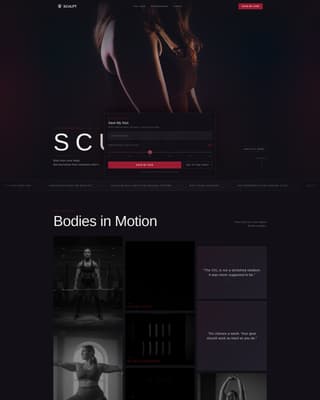 Sculpt - Empowering Activewear Landing Page Template