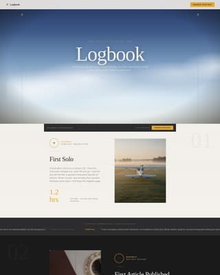 Pilot Profile Advanced Pre-Launch Website Template