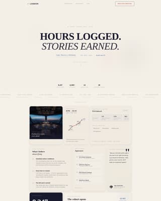 Pilot Profile Booking Website Template