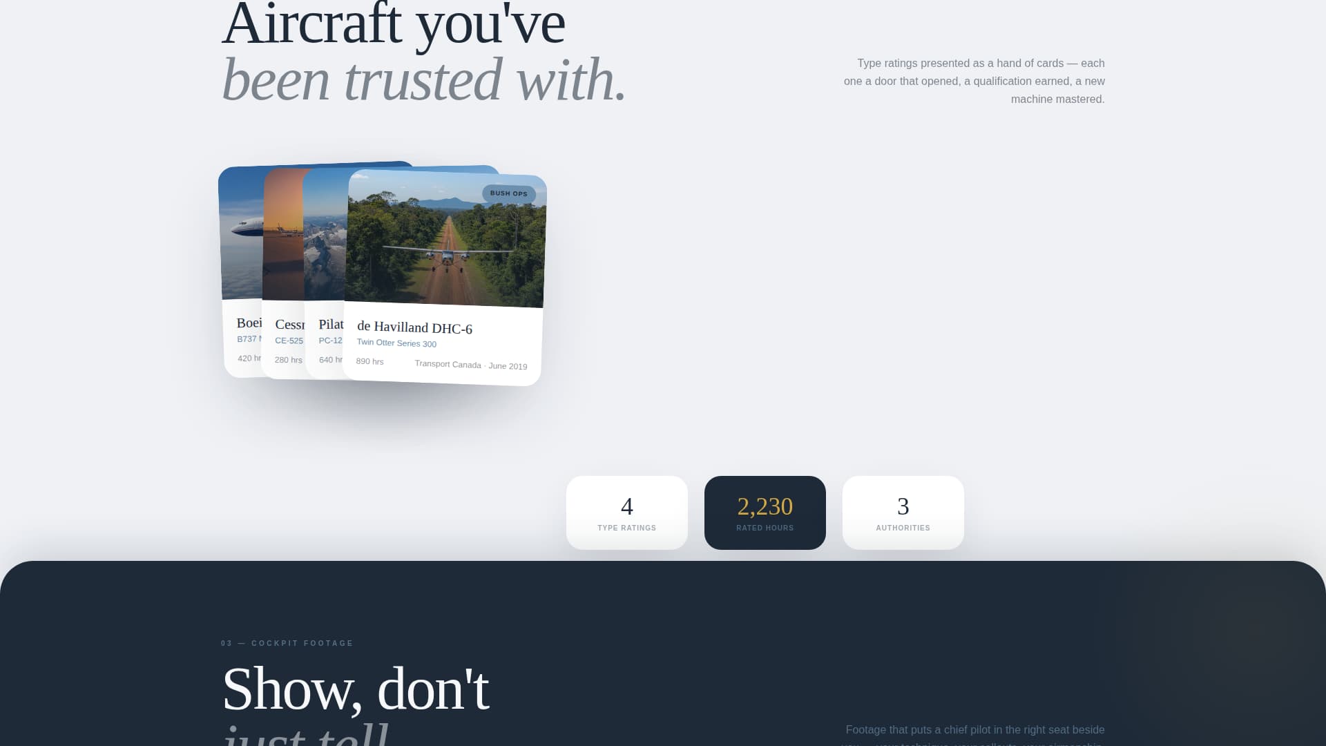 Altitude - Compelling Pilot Landing Page Template