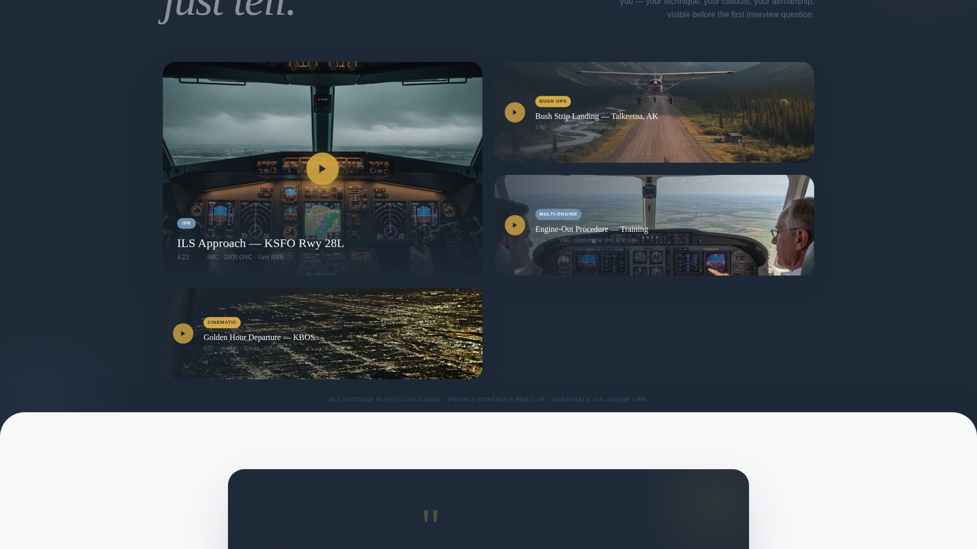Altitude - Compelling Pilot Landing Page Template