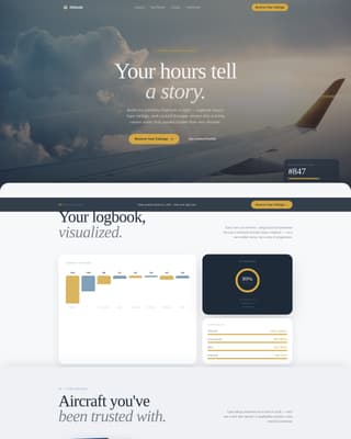 Altitude - Compelling Pilot Landing Page Template