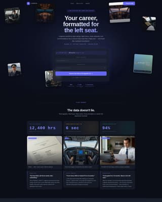 Logbook - Precision Pilot Landing Page Template