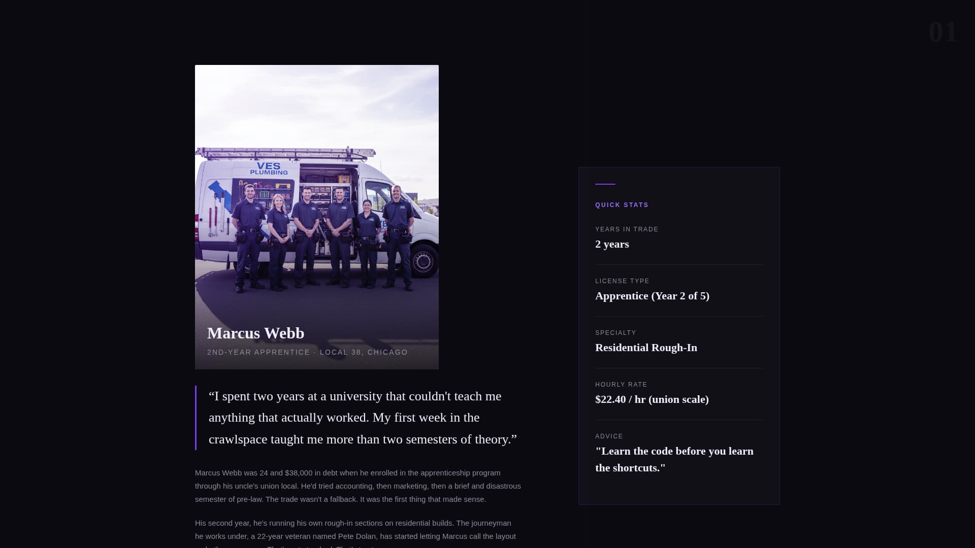 Plumber Profile Pre-Launch Website Template