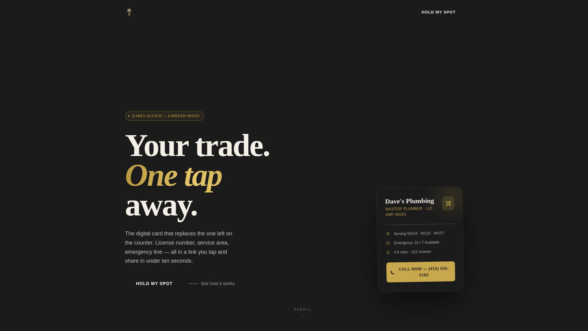 Plumber Profile Professional Website Template