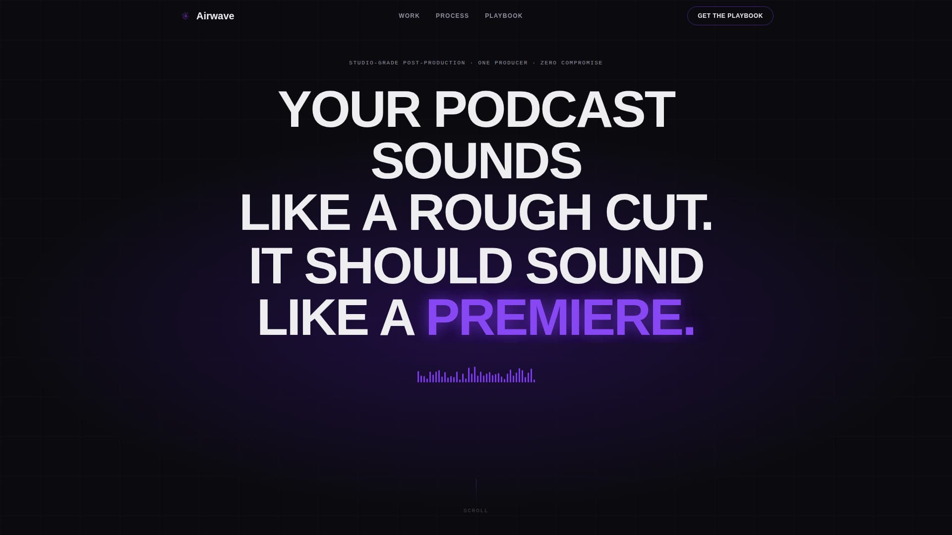 Podcast Producer Portfolio Template — Audio Showcase