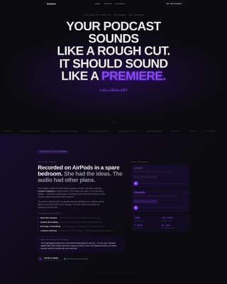 Podcast Producer Portfolio Template — Audio Showcase