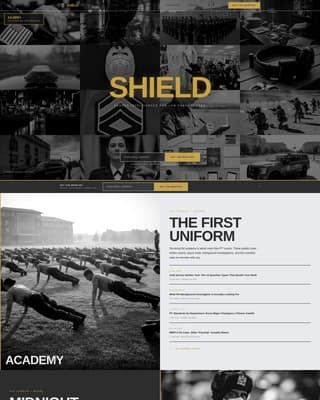 Police Officer Profile Specialist Careers Website Template