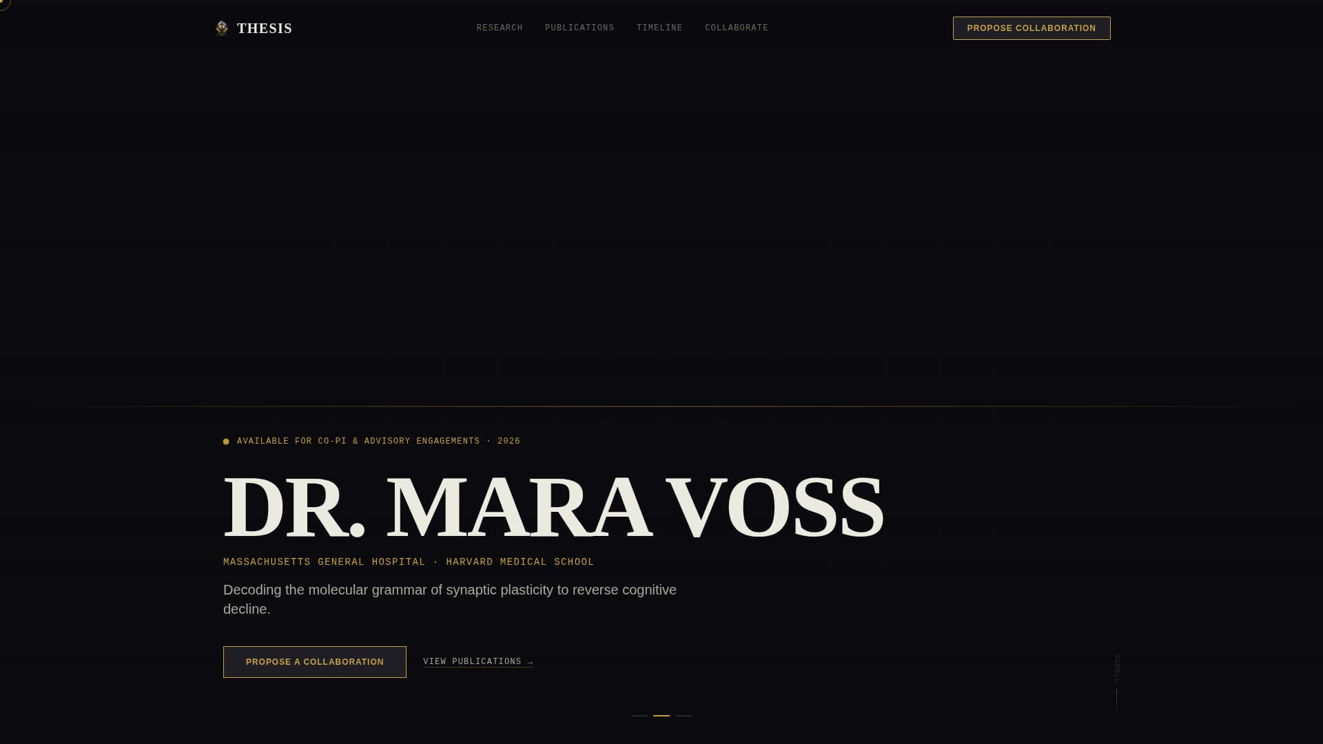 Thesis - Commanding Postdoc Landing Page Template
